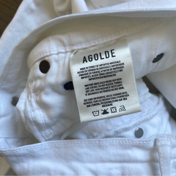 Agolde | white Riley cropped jeans - Picture 5 of 8